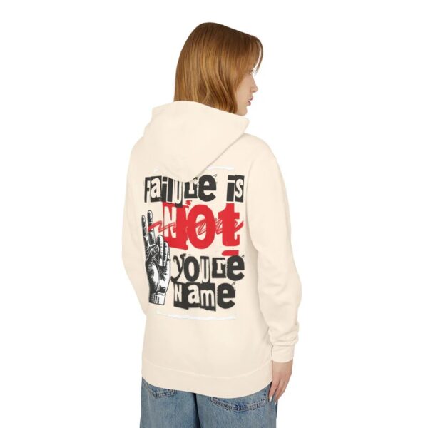 Failure is Not Your Name Unisex Lightweight Hooded Sweatshirt, Motivational Hoodie, Casual Wear, Gift for Friends, Inspirational Apparel - Image 6