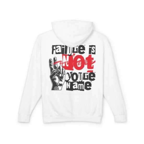 Failure is Not Your Name Unisex Lightweight Hooded Sweatshirt, Motivational Hoodie, Casual Wear, Gift for Friends, Inspirational Apparel - Image 9